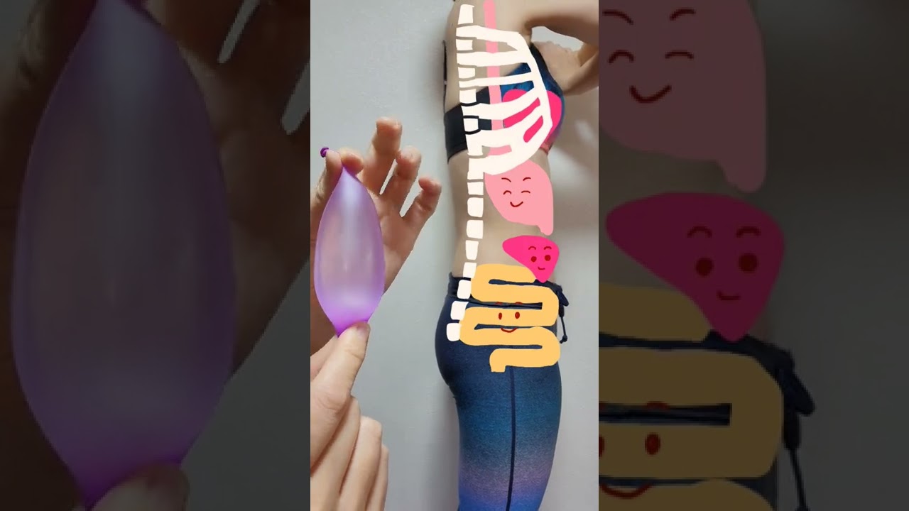 【お腹やせ】ぽっこりナス腹を秒で凹ます！内臓引き上げ呼吸で反り腰を治す！　#shorts  #お腹やせ #つまぷる img